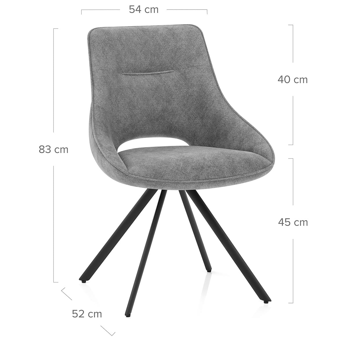 Silla Tela - Cloud Gris Oscuro