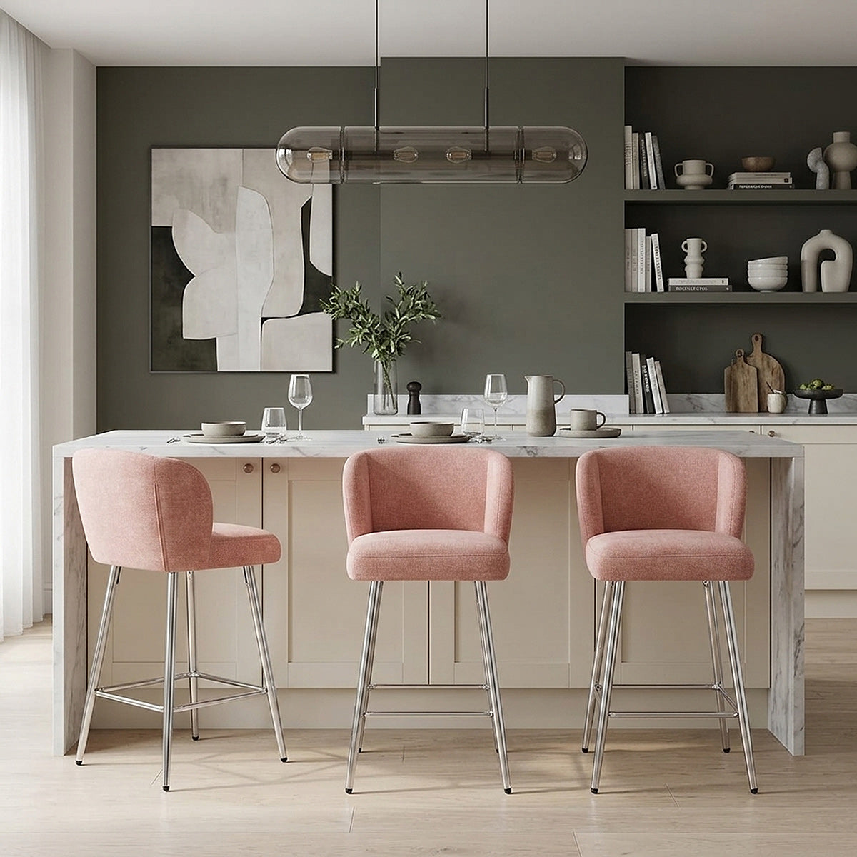 Taburete Tela - Coast Rosa