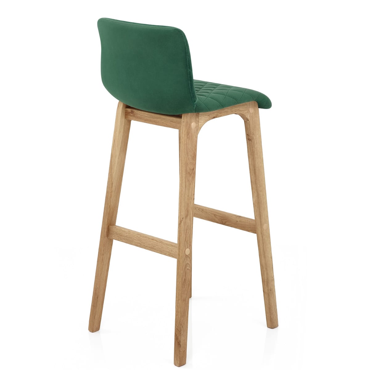 Taburete Terciopelo Roble - Colt Verde