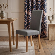 Silla Tela Madera - Columbus Gris