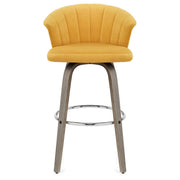 Taburete Terciopelo Madera - Concerto Amarillo
