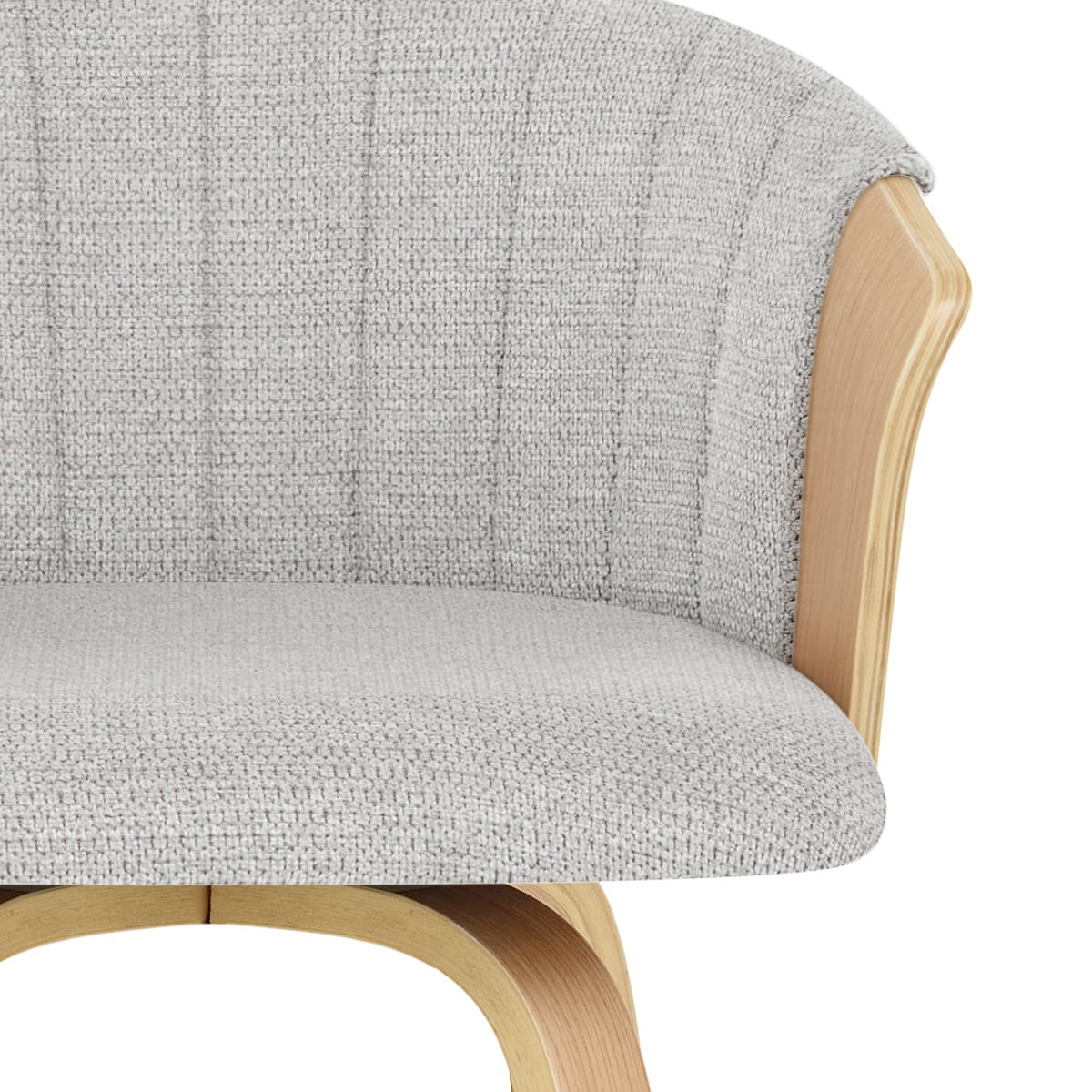 Taburete Tela - Coral Gris