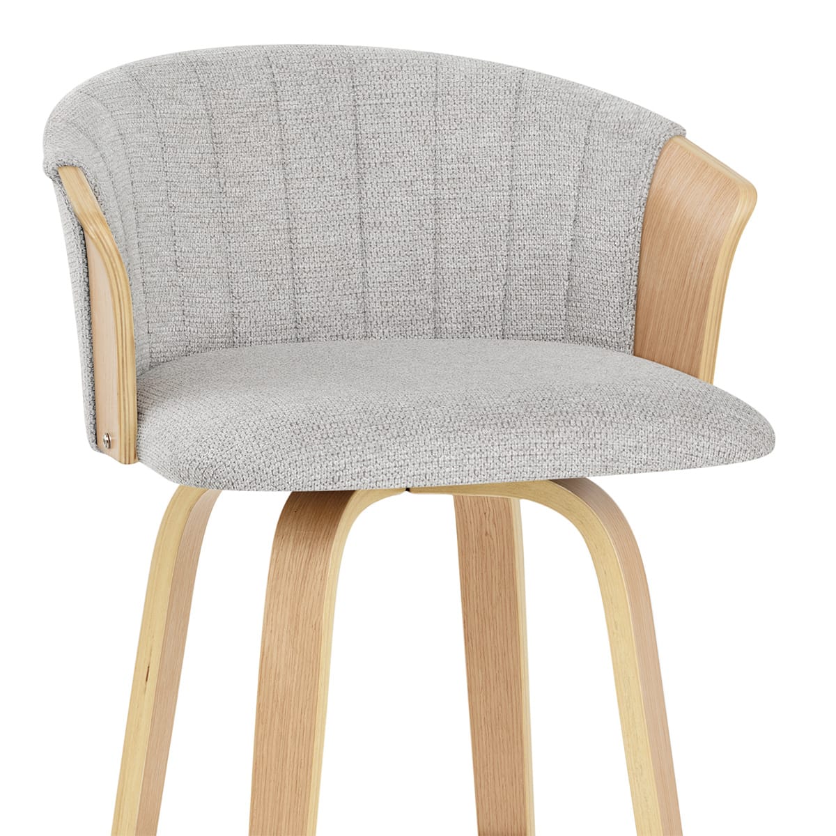 Taburete Tela - Coral Gris