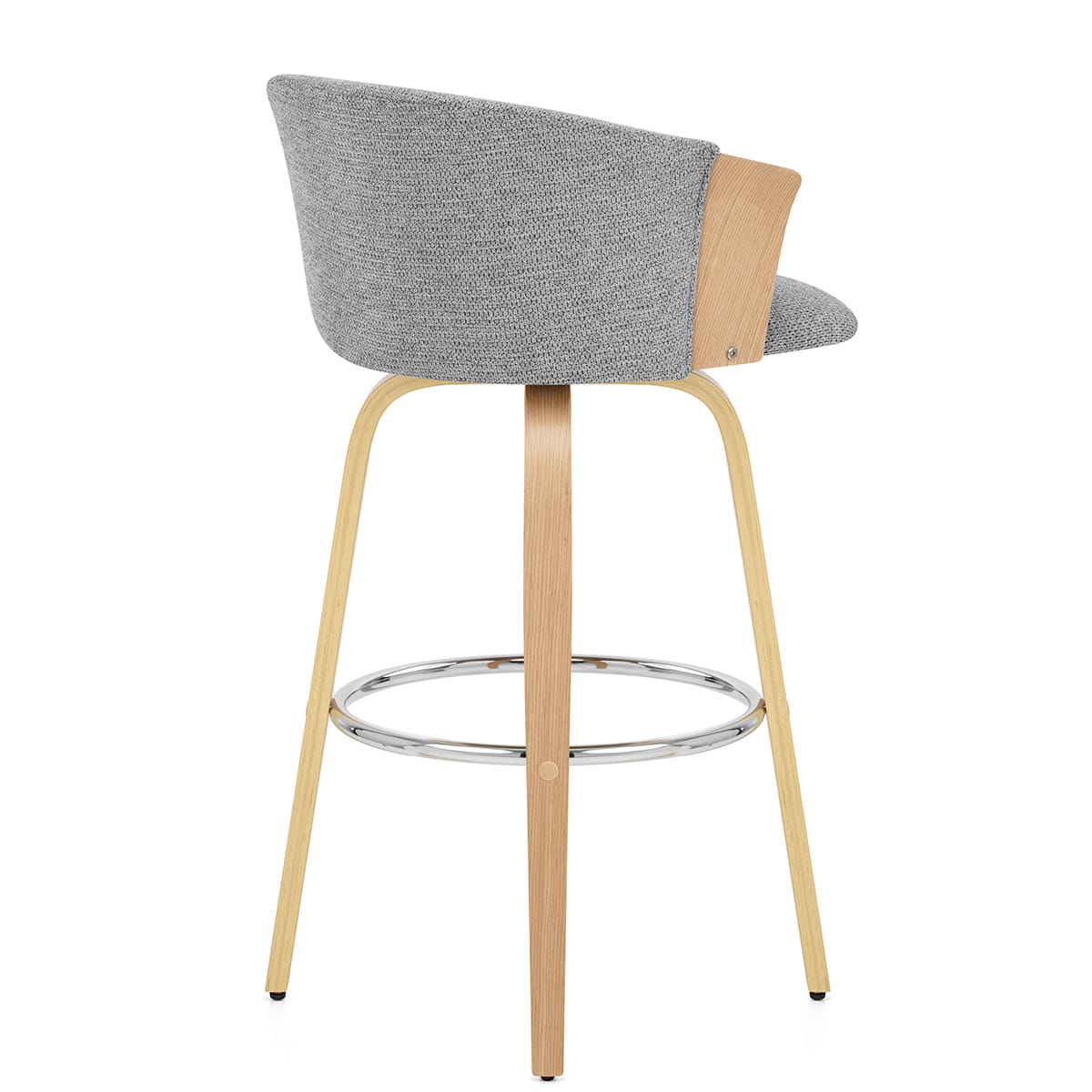 Taburete Tela - Coral Gris Oscuro