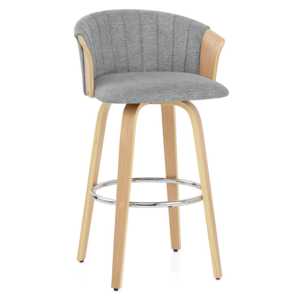 Taburete Tela - Coral Gris Oscuro