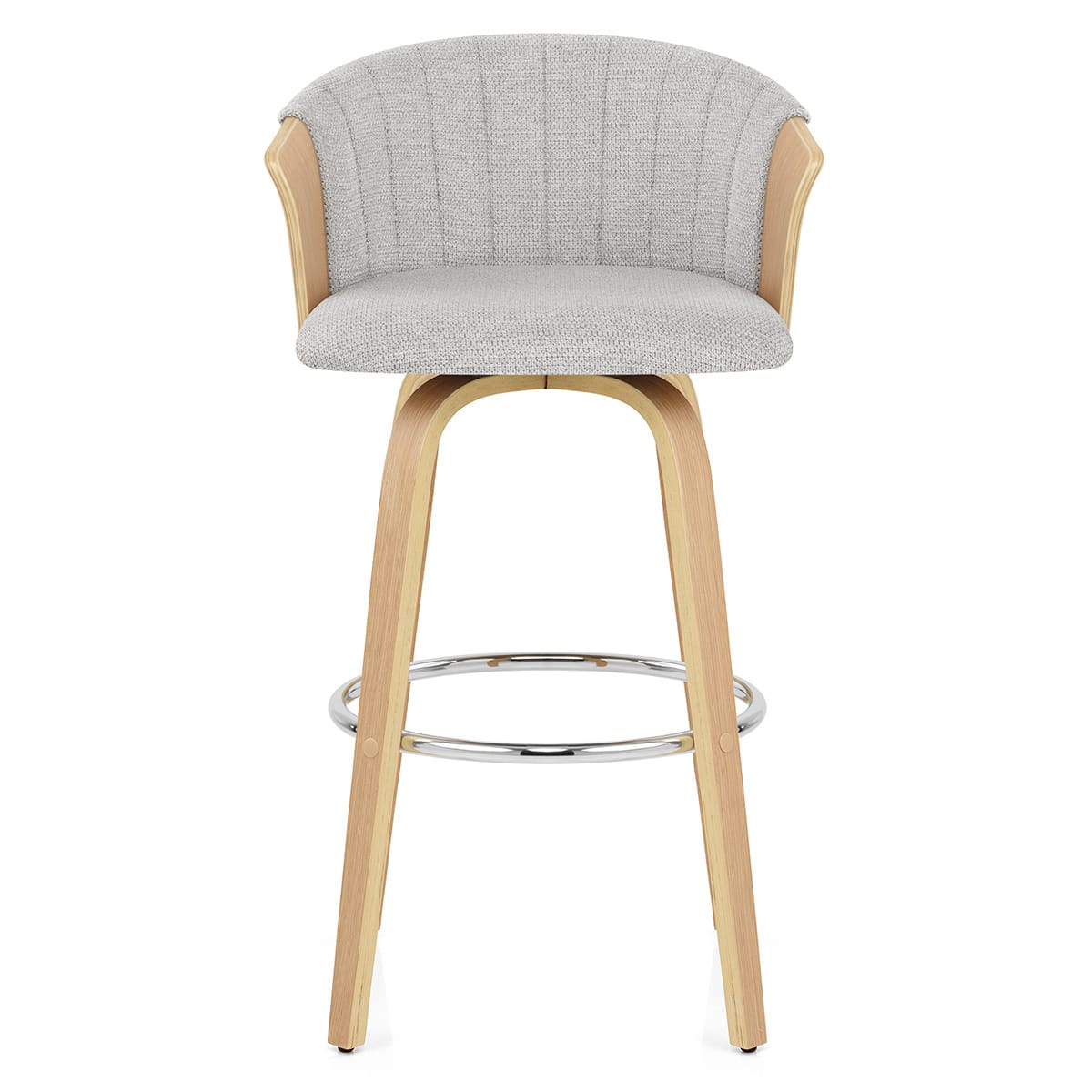 Taburete Tela - Coral Gris