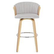 Taburete Tela - Coral Gris