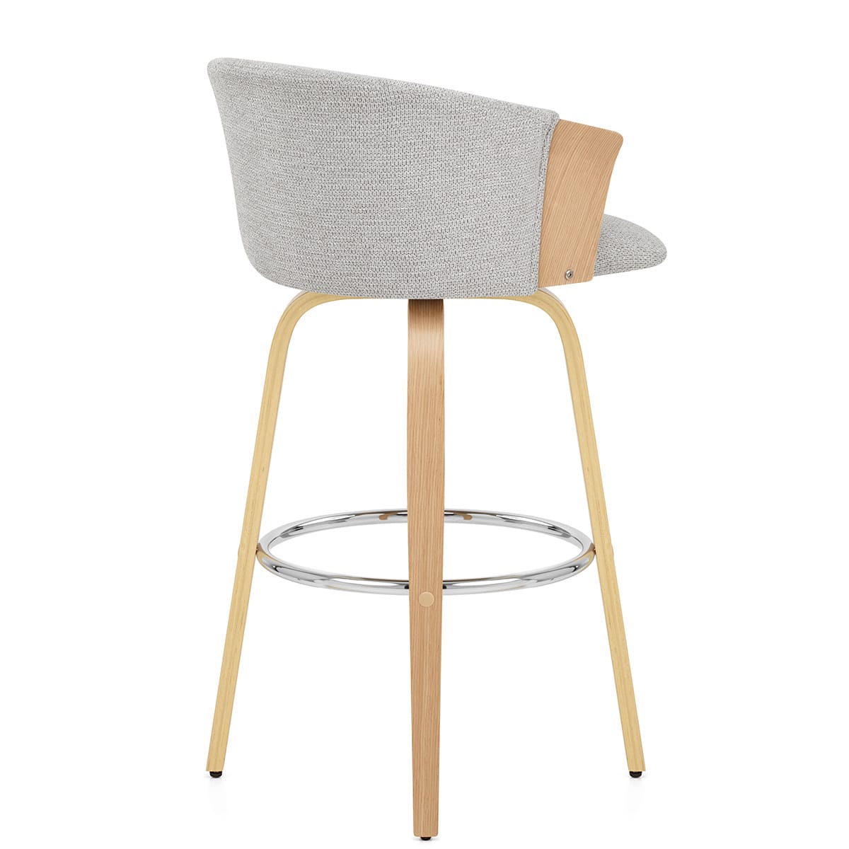 Taburete Tela - Coral Gris