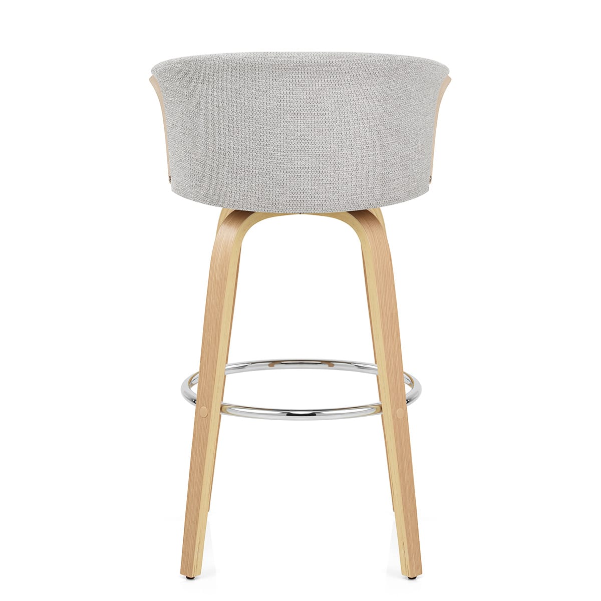 Taburete Tela - Coral Gris