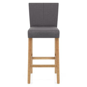 Taburete Tela Madera - Cornell Gris