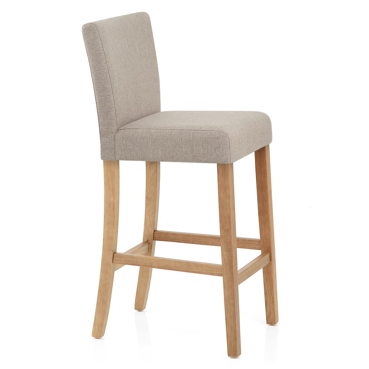 Taburete Tela Madera - Cornell Gris Pardo