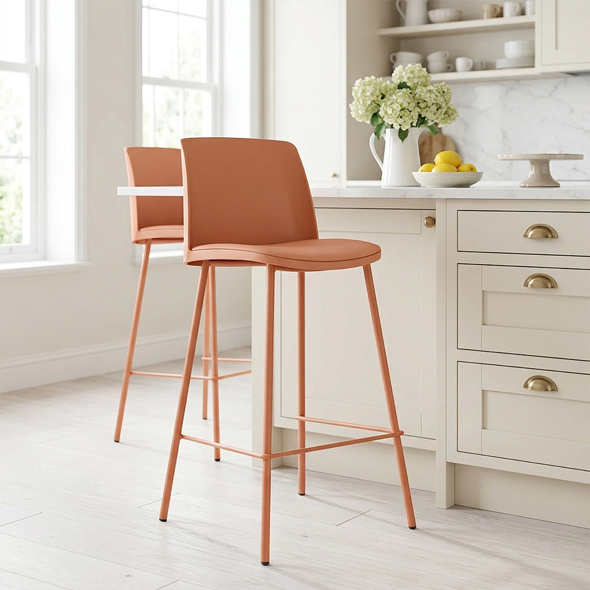 Taburete Polipiel - Cosmo Naranja