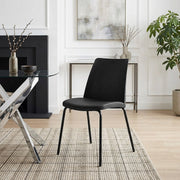 Silla Resina Metal - Cosmo Negro