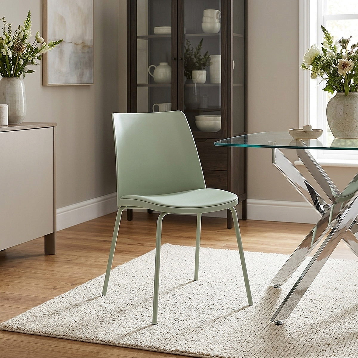 Silla Resina Metal - Cosmo Verde