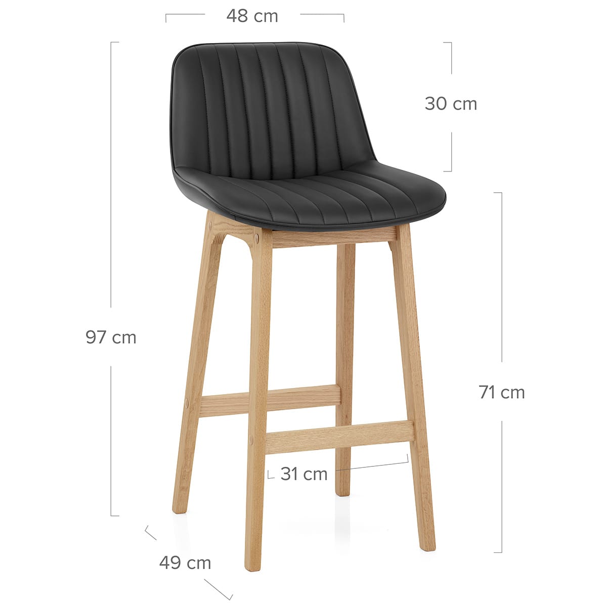 Taburete Polipiel - Cove Negro