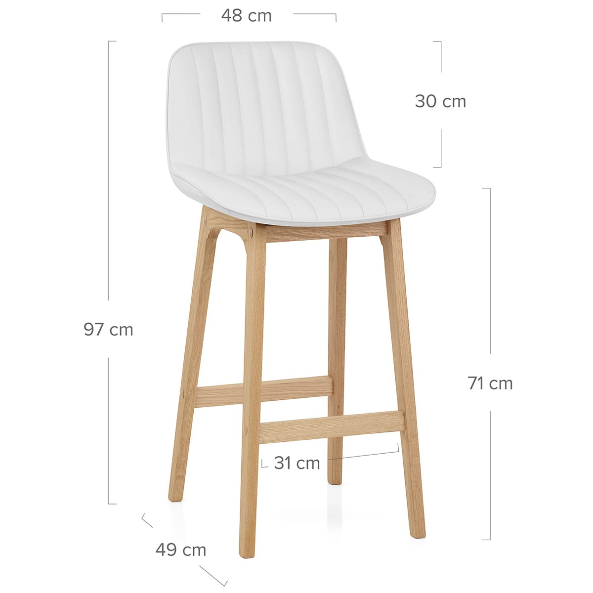 Taburete Polipiel - Cove Blanco