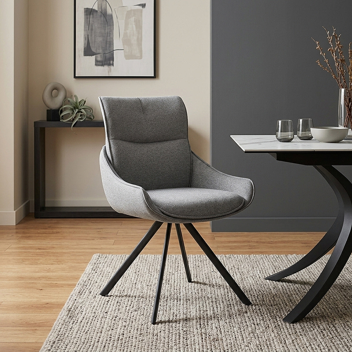 Silla Tela - Creed Gris