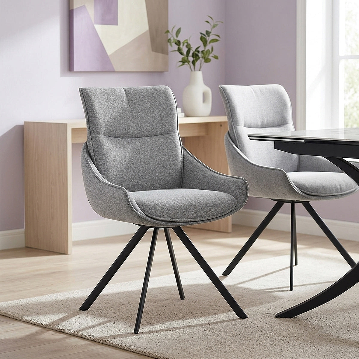 Silla Tela - Creed Gris