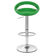 Taburete Plástico Cromo - Creciente Verde