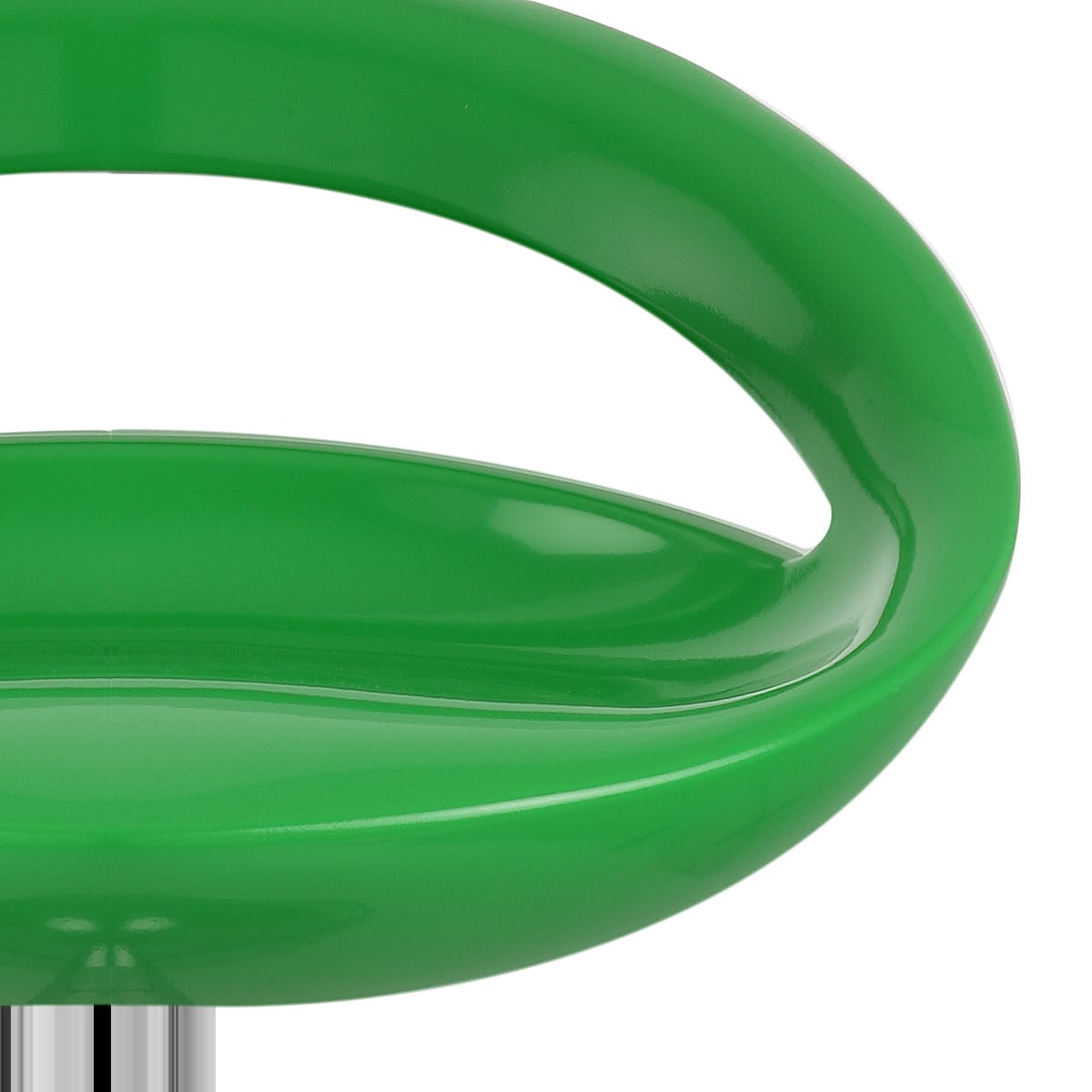 Taburete Plástico Cromo - Creciente Verde