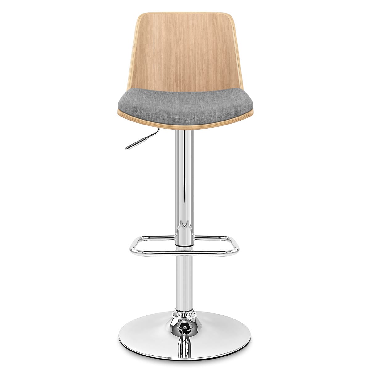 Taburete Tela Roble - Crest Gris