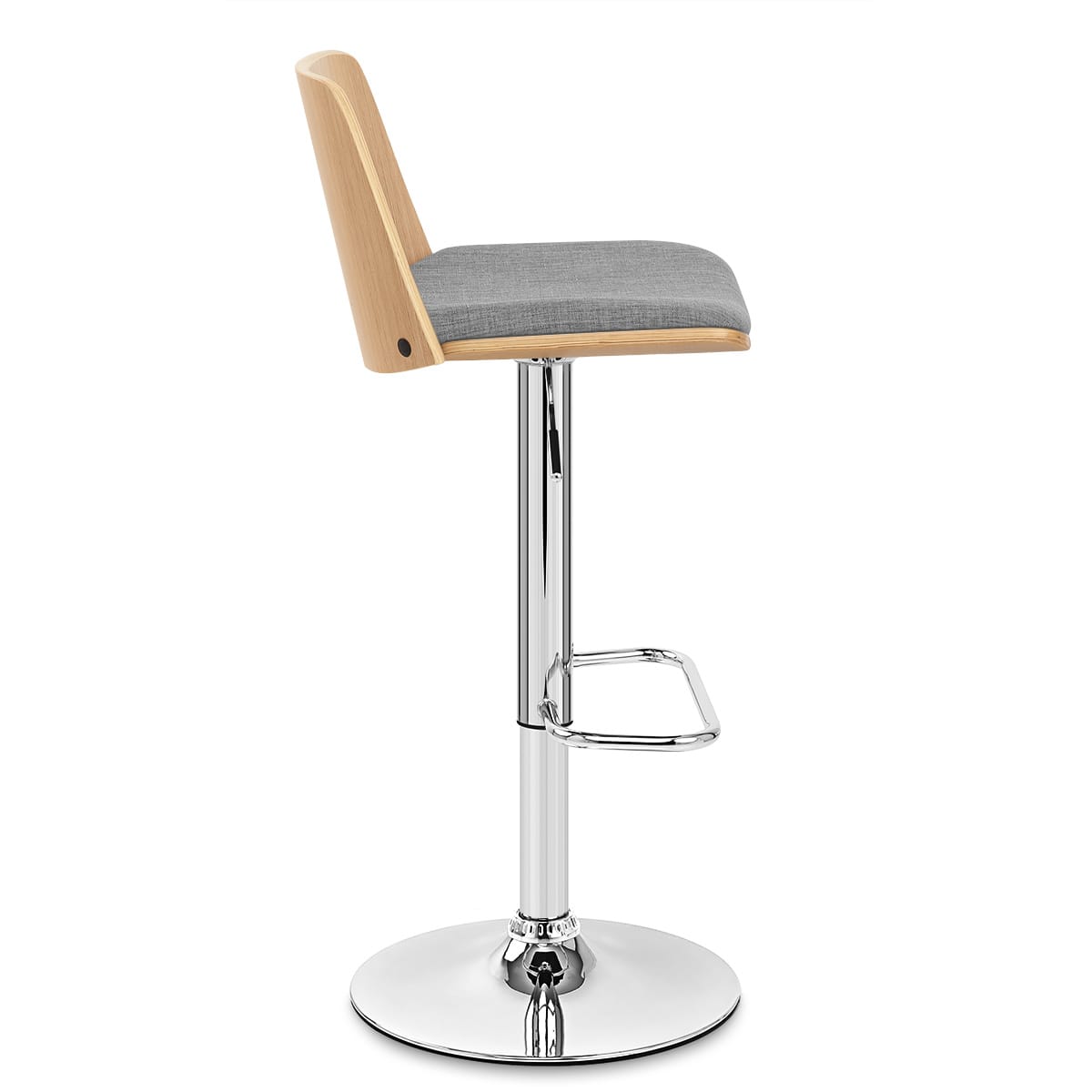 Taburete Tela Roble - Crest Gris