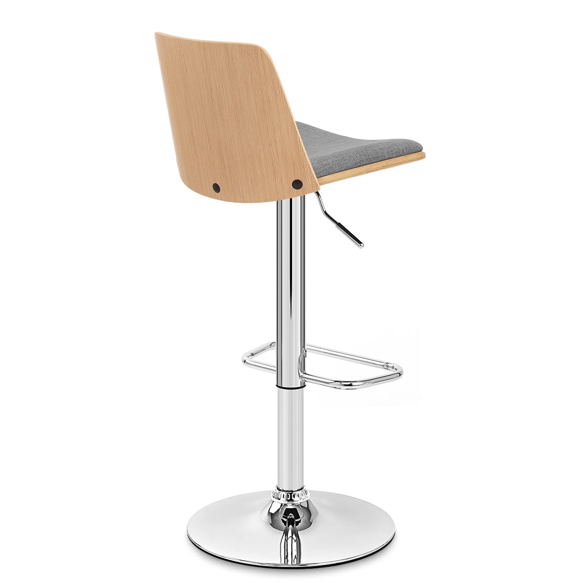 Taburete Tela Roble - Crest Gris