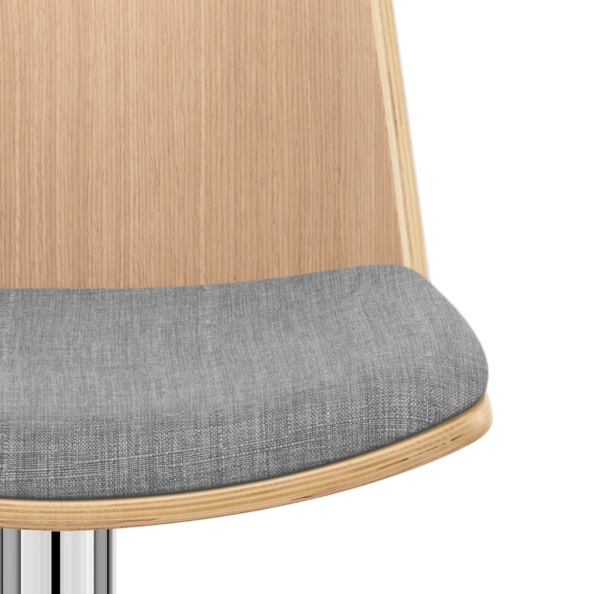Taburete Tela Roble - Crest Gris