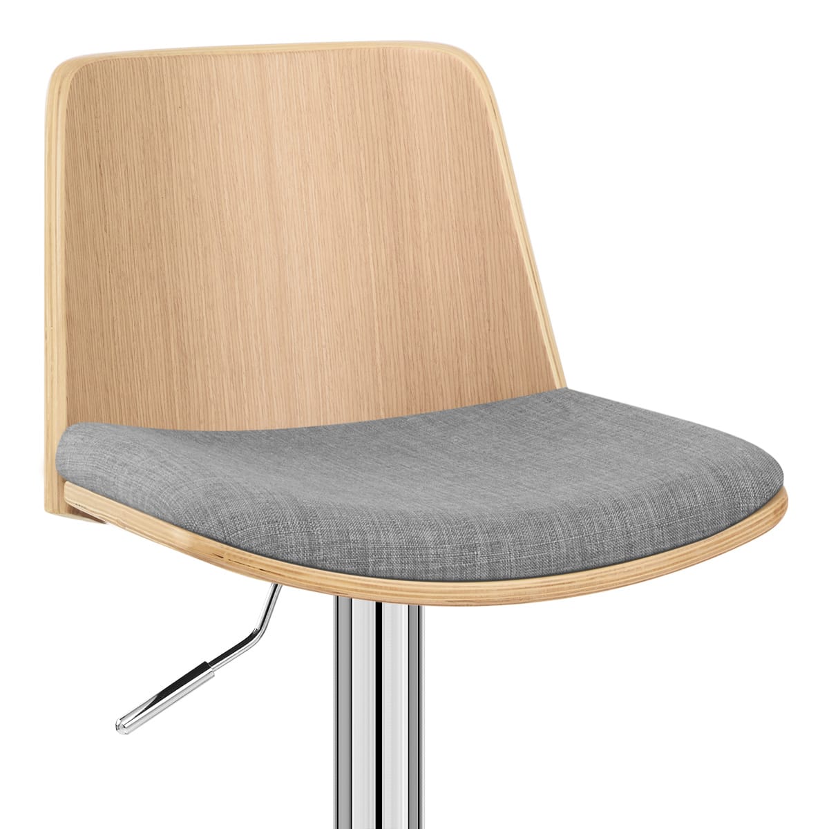 Taburete Tela Roble - Crest Gris