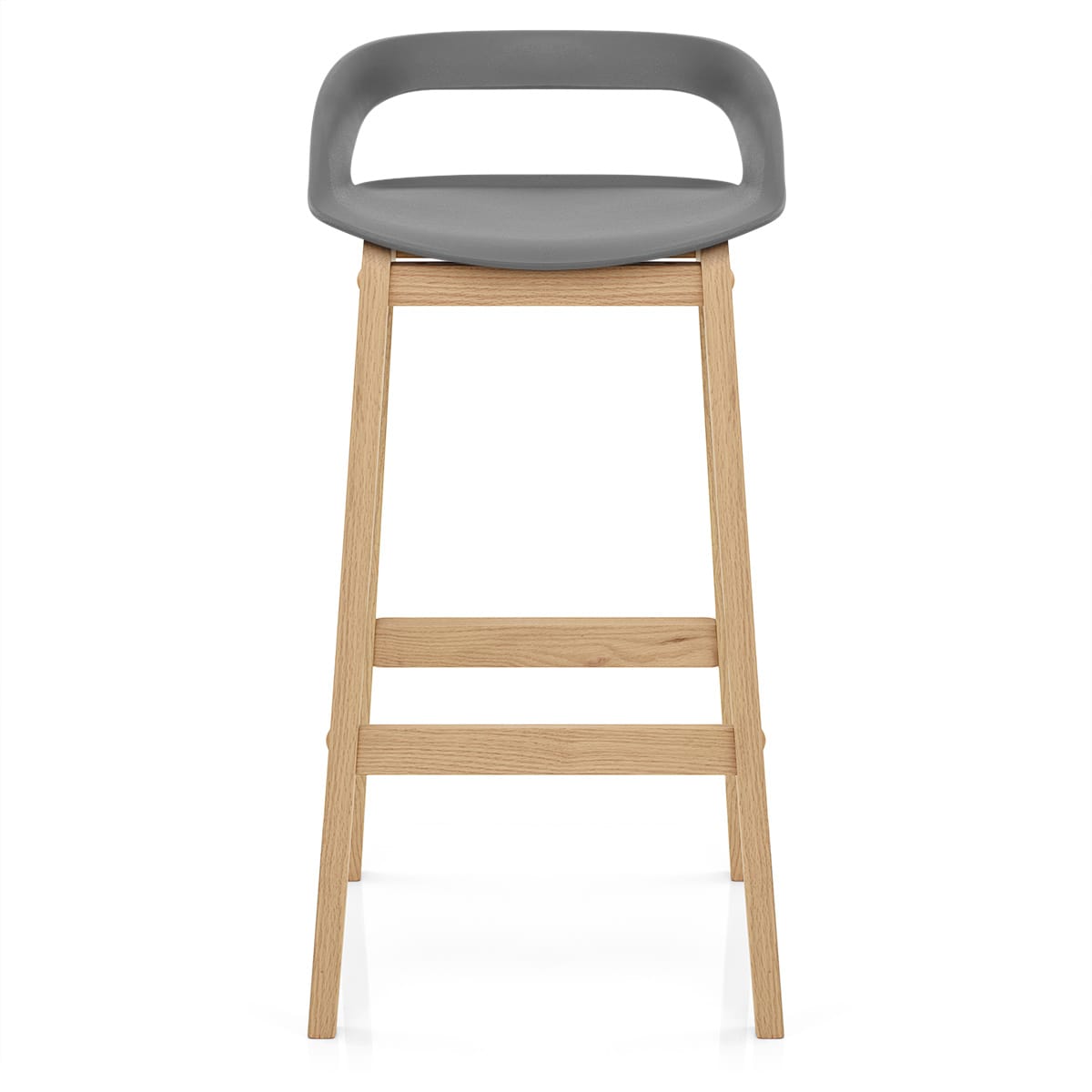 Taburete Resina Madera - Crew Gris