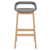 Taburete Resina Madera - Crew Gris