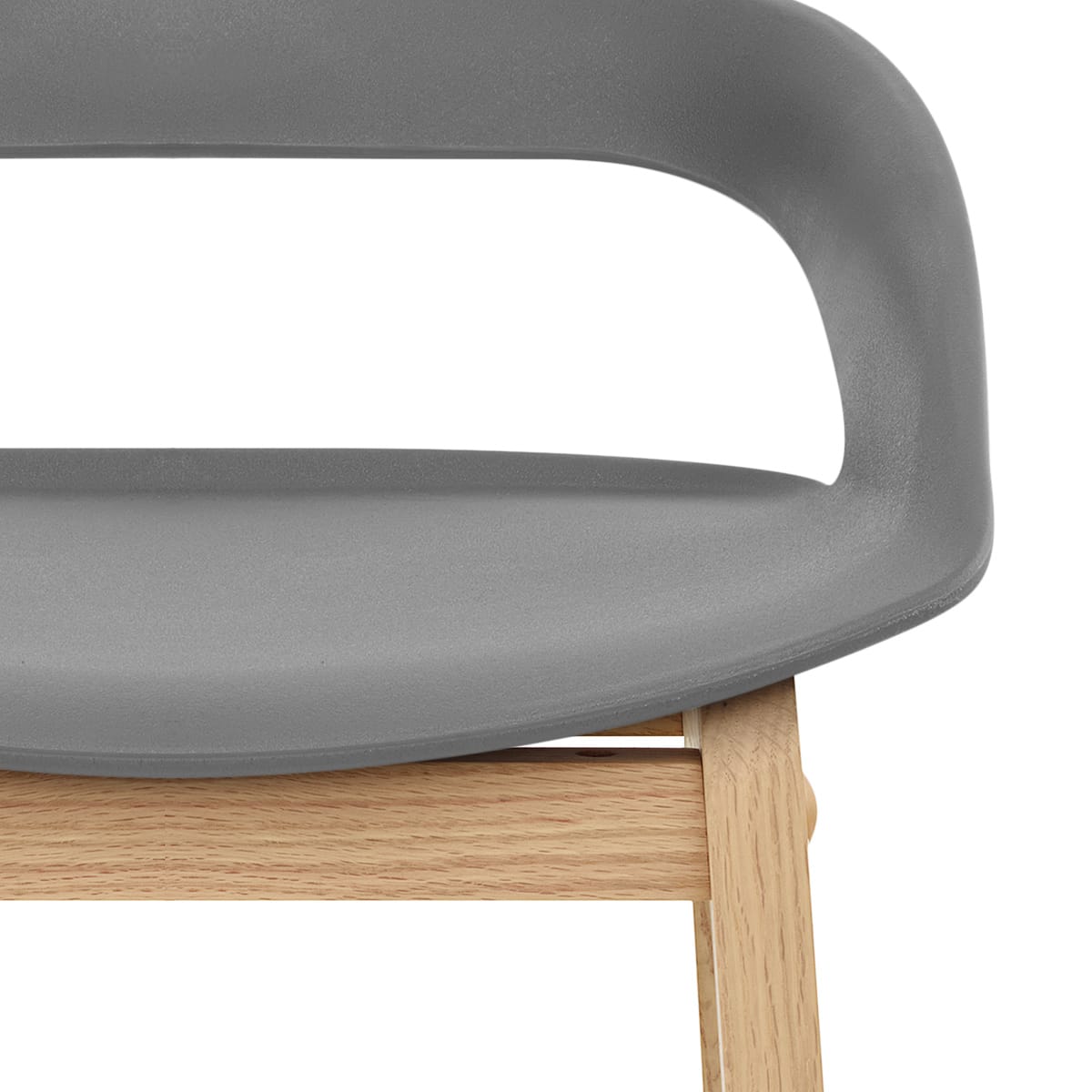 Taburete Resina Madera - Crew Gris