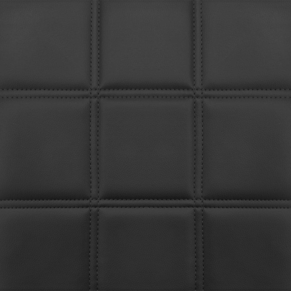 Taburete Polipiel Cromo - Criss Cross Negro