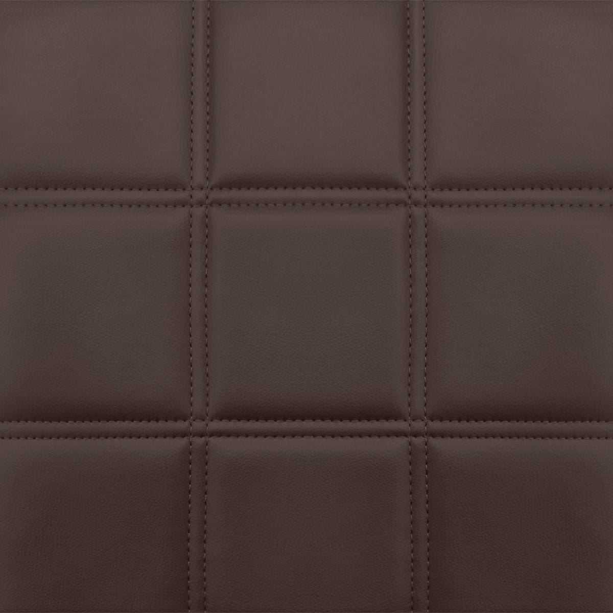Taburete Polipiel Cromo - Criss Cross Marrón