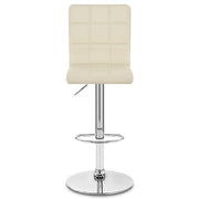Taburete Polipiel Cromo - Criss Cross Crema