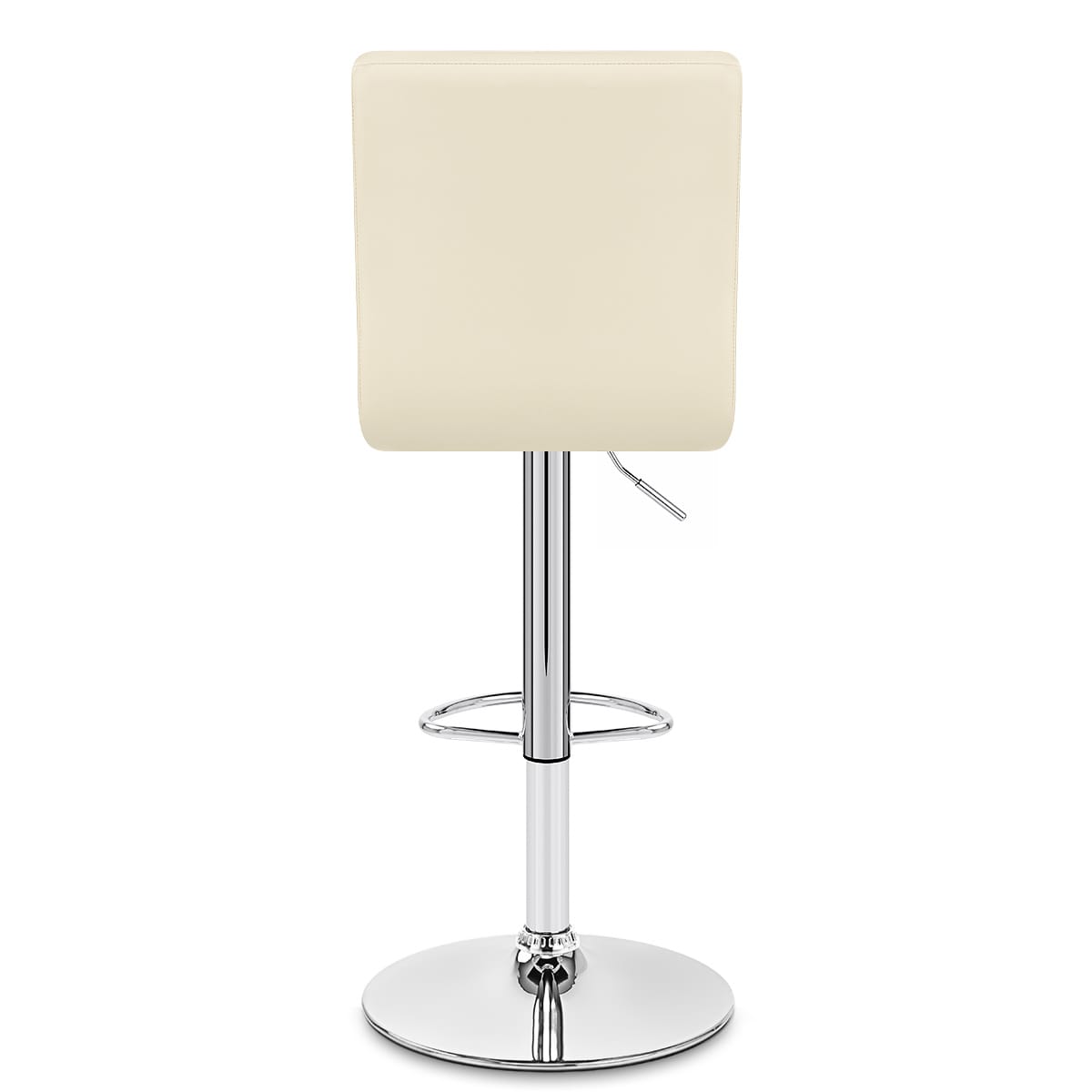 Taburete Polipiel Cromo - Criss Cross Crema