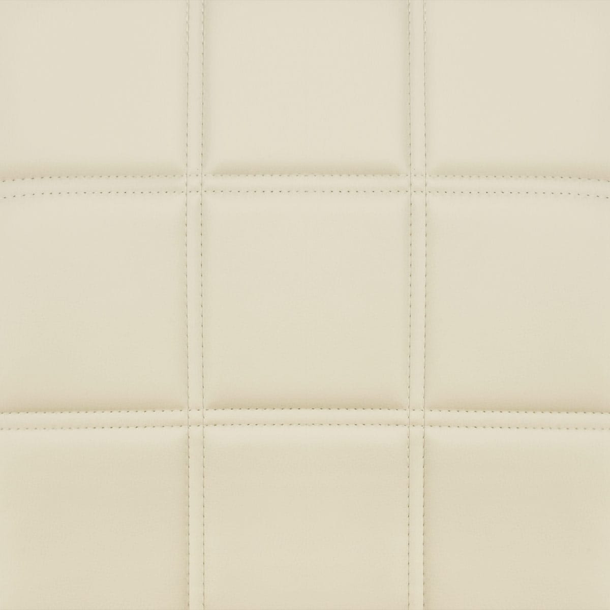 Taburete Polipiel Cromo - Criss Cross Crema