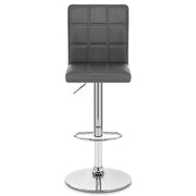 Taburete Polipiel Cromo - Criss Cross Gris