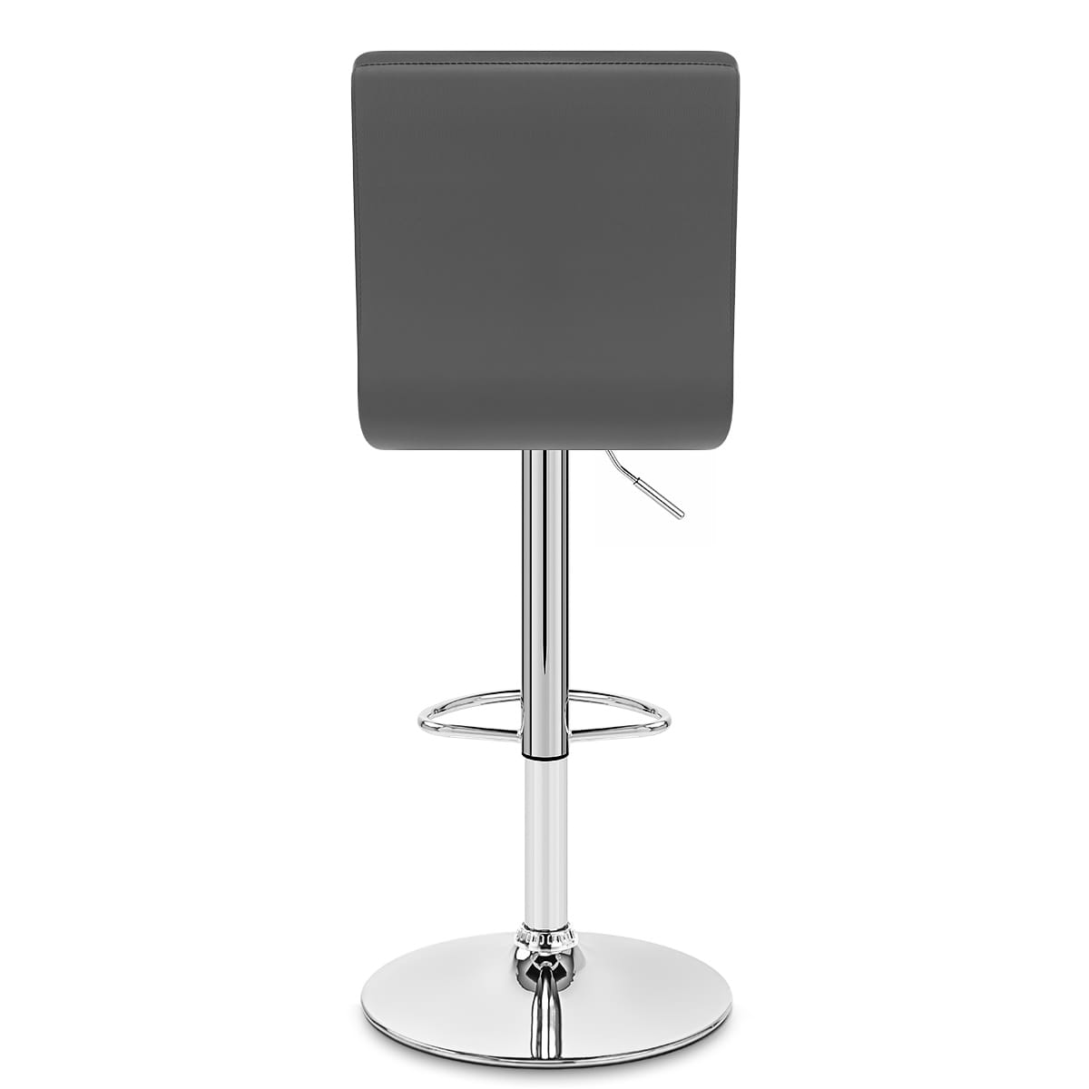 Taburete Polipiel Cromo - Criss Cross Gris