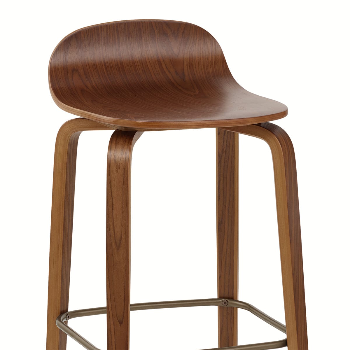 Taburete Madera - Curve Nogal