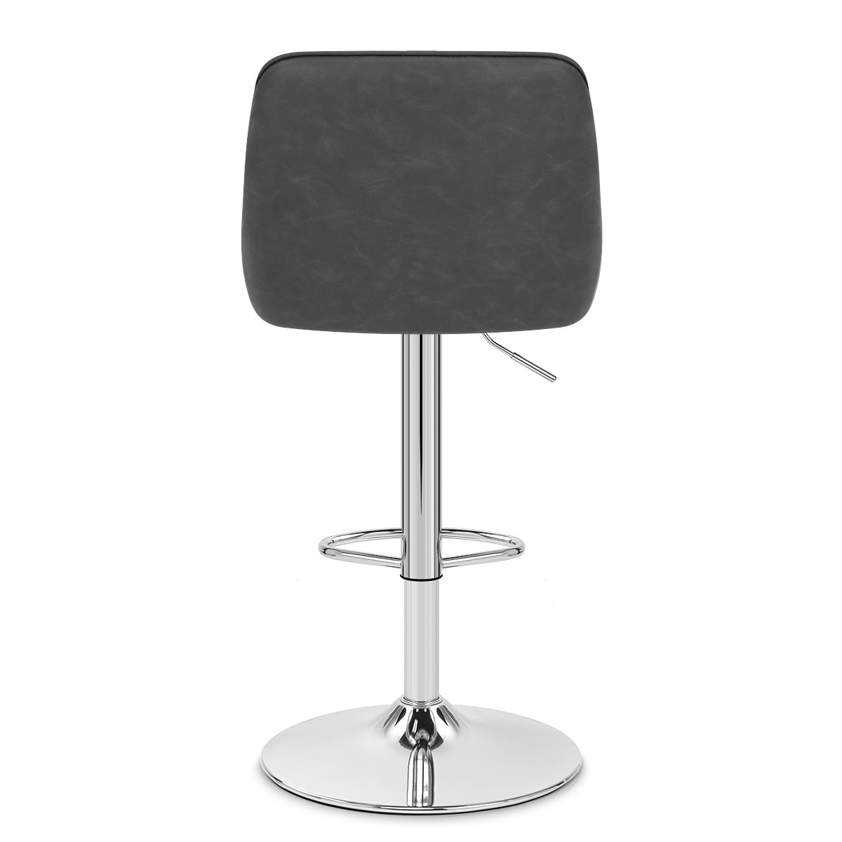Taburete Cuero Sintético - Darwin Gris Oscuro