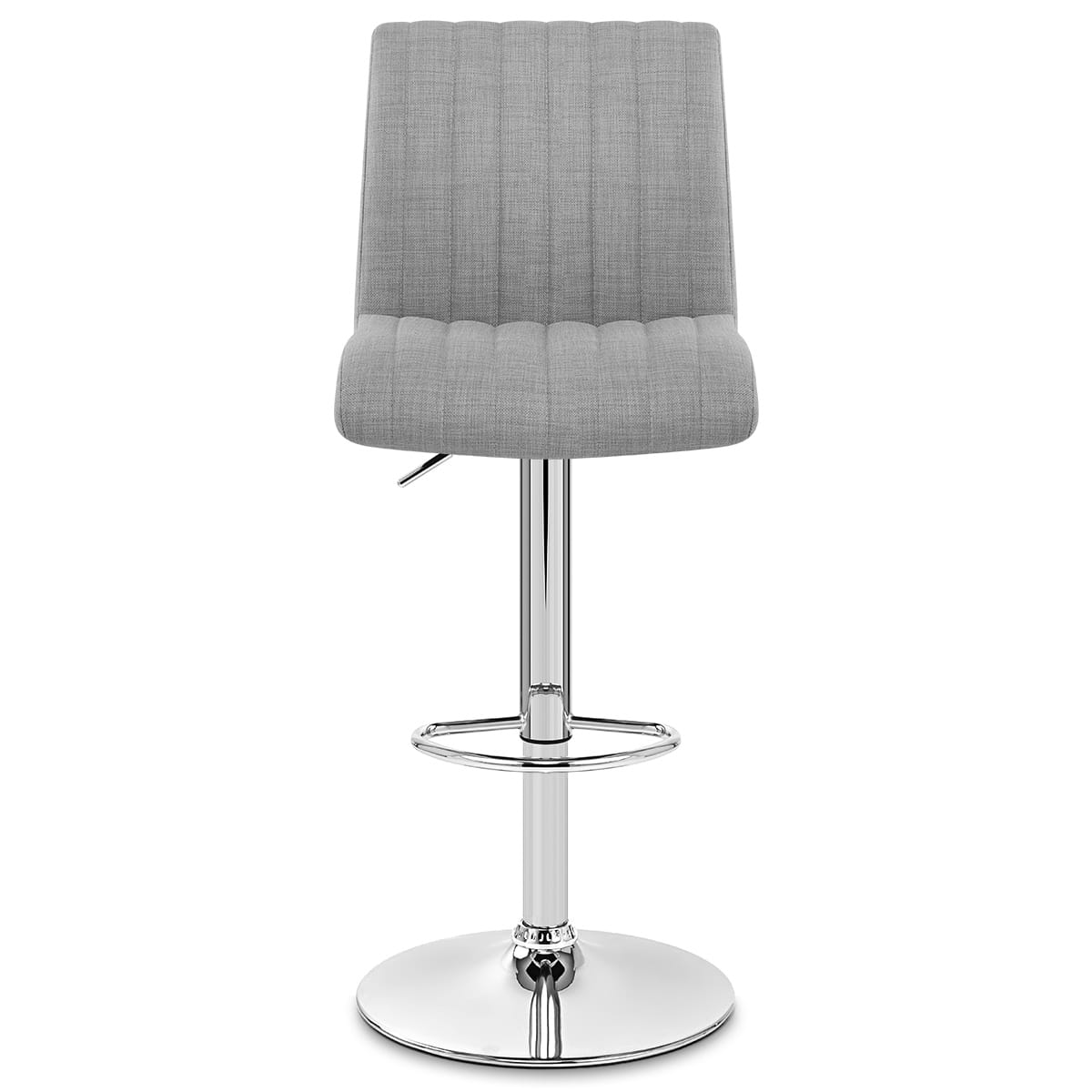 Taburete Tela Cromo - Debut Gris