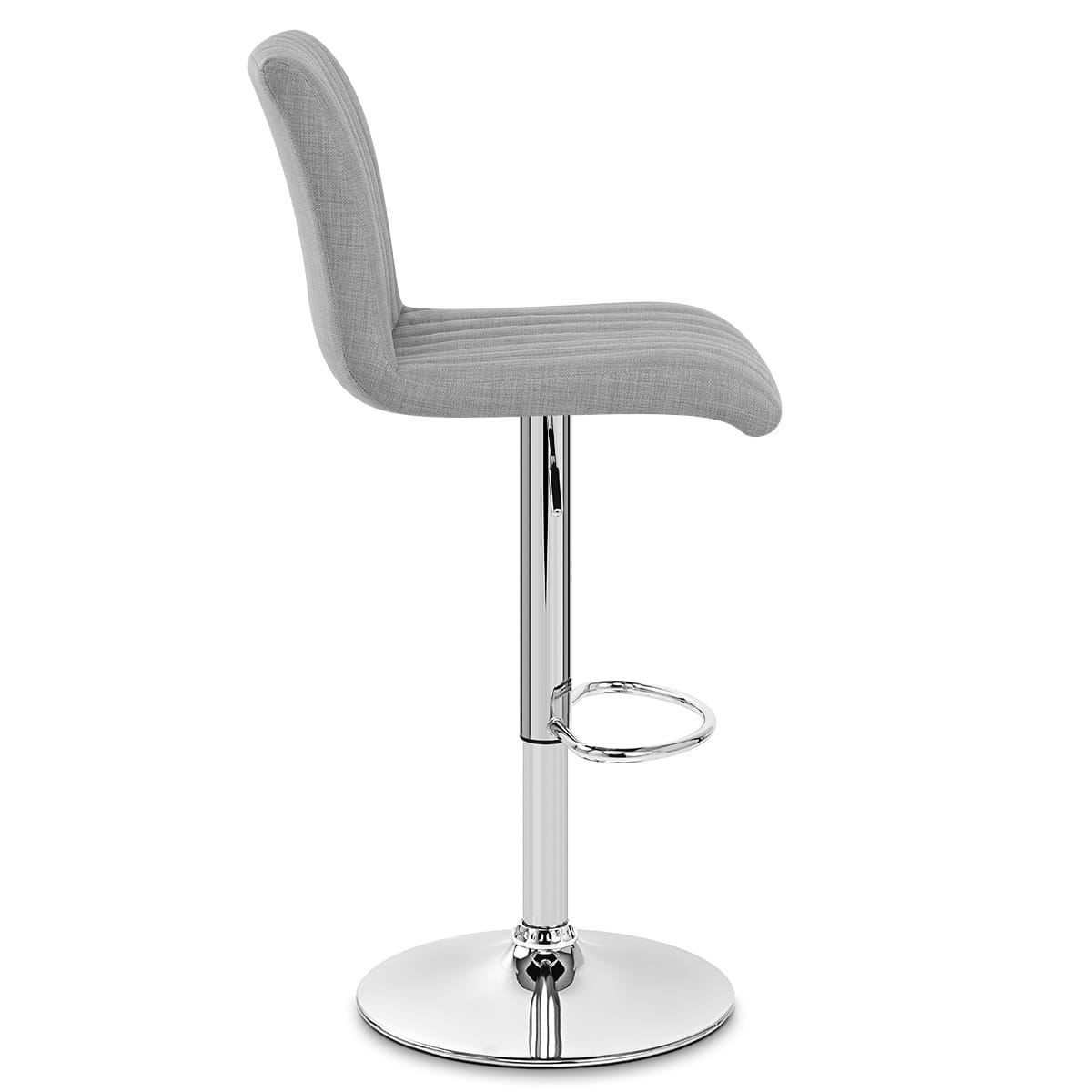 Taburete Tela Cromo - Debut Gris