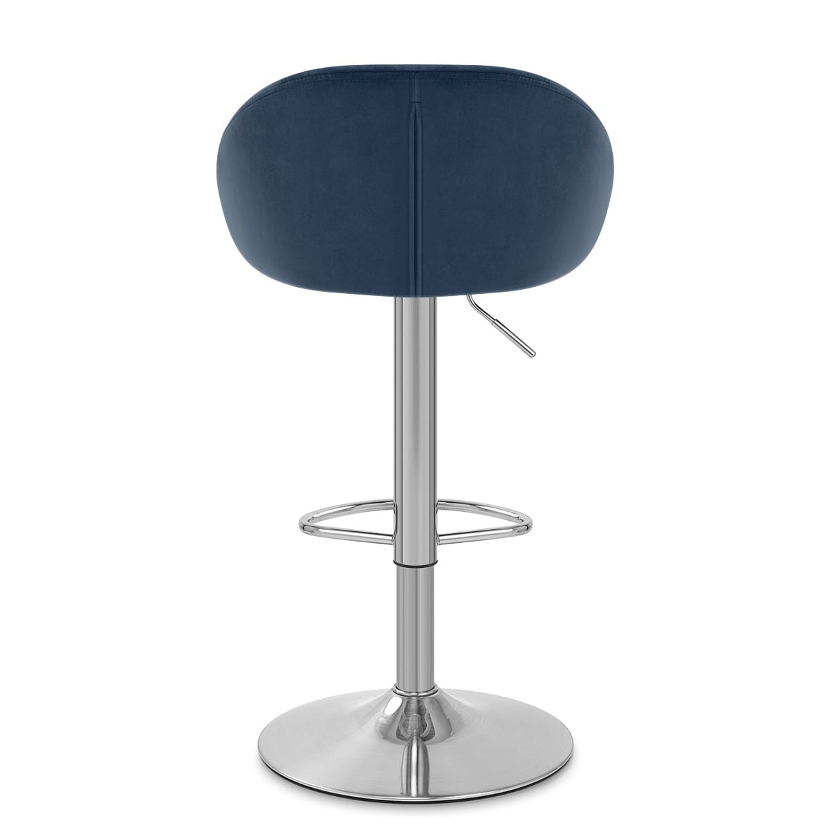 Taburete Terciopelo Satinado - Decco Azul