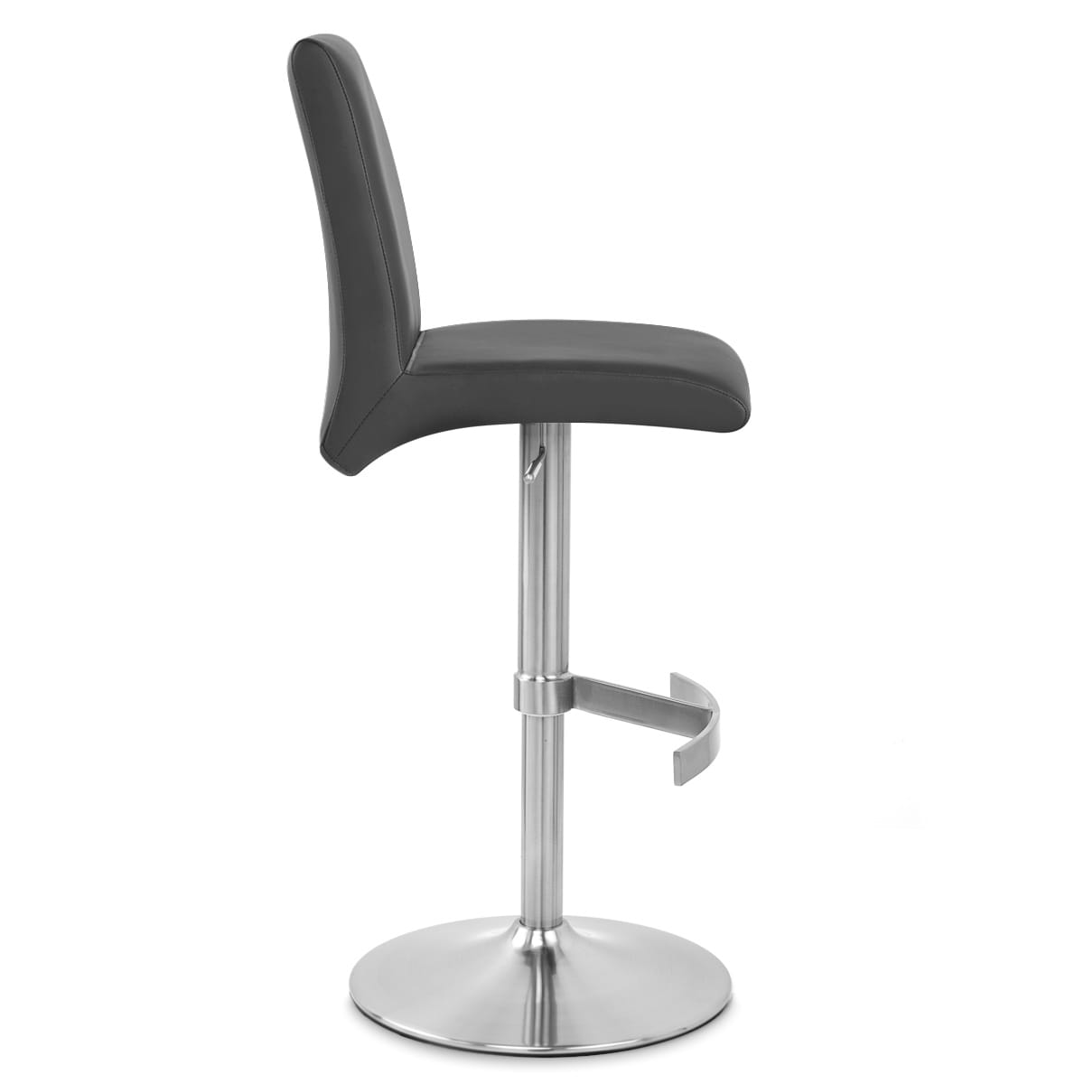 Taburete Polipiel Satinado - Deluxe High Back Negro