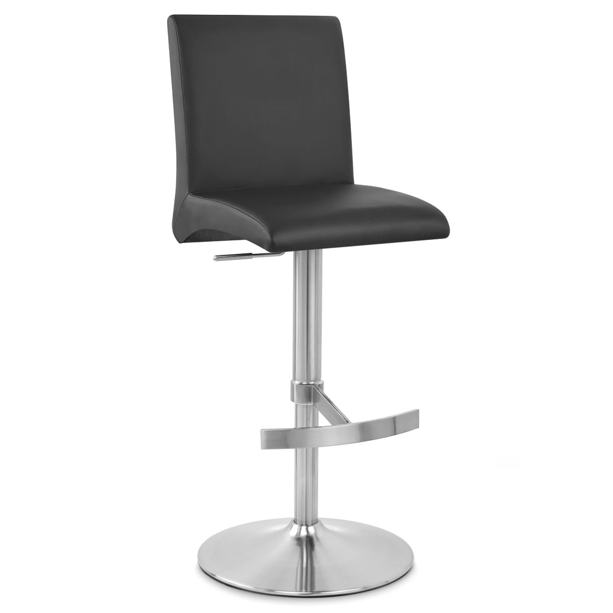 Taburete Polipiel Satinado - Deluxe High Back Negro