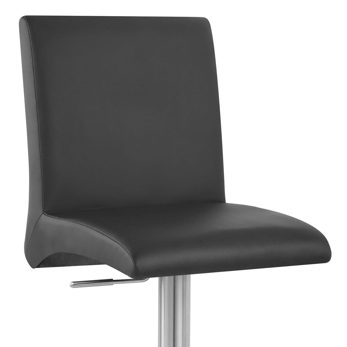Taburete Polipiel Satinado - Deluxe High Back Negro