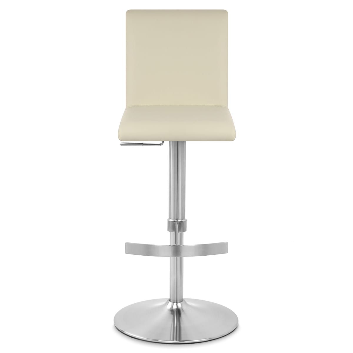 Taburete Polipiel Satinado - Deluxe High Back Crema