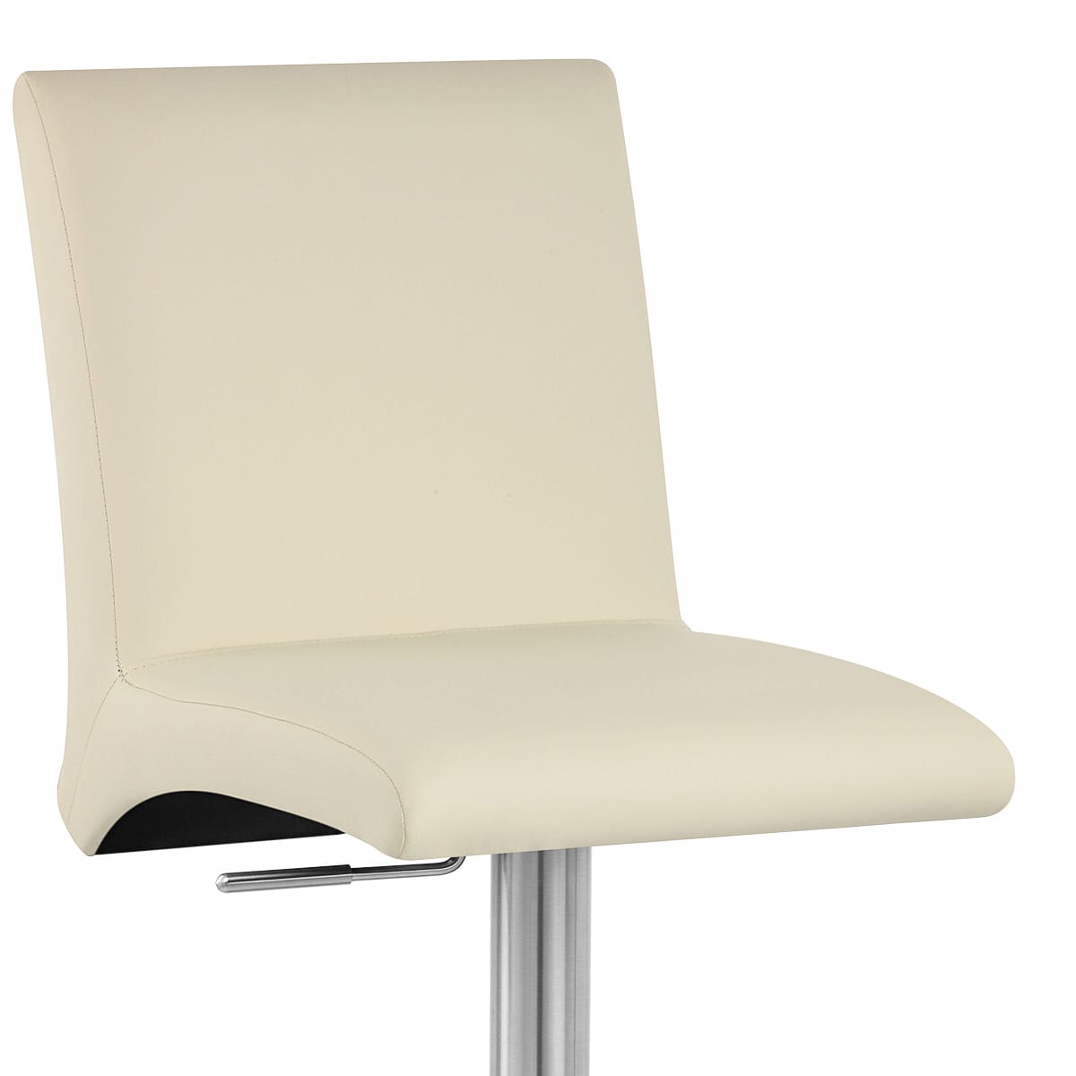 Taburete Polipiel Satinado - Deluxe High Back Crema