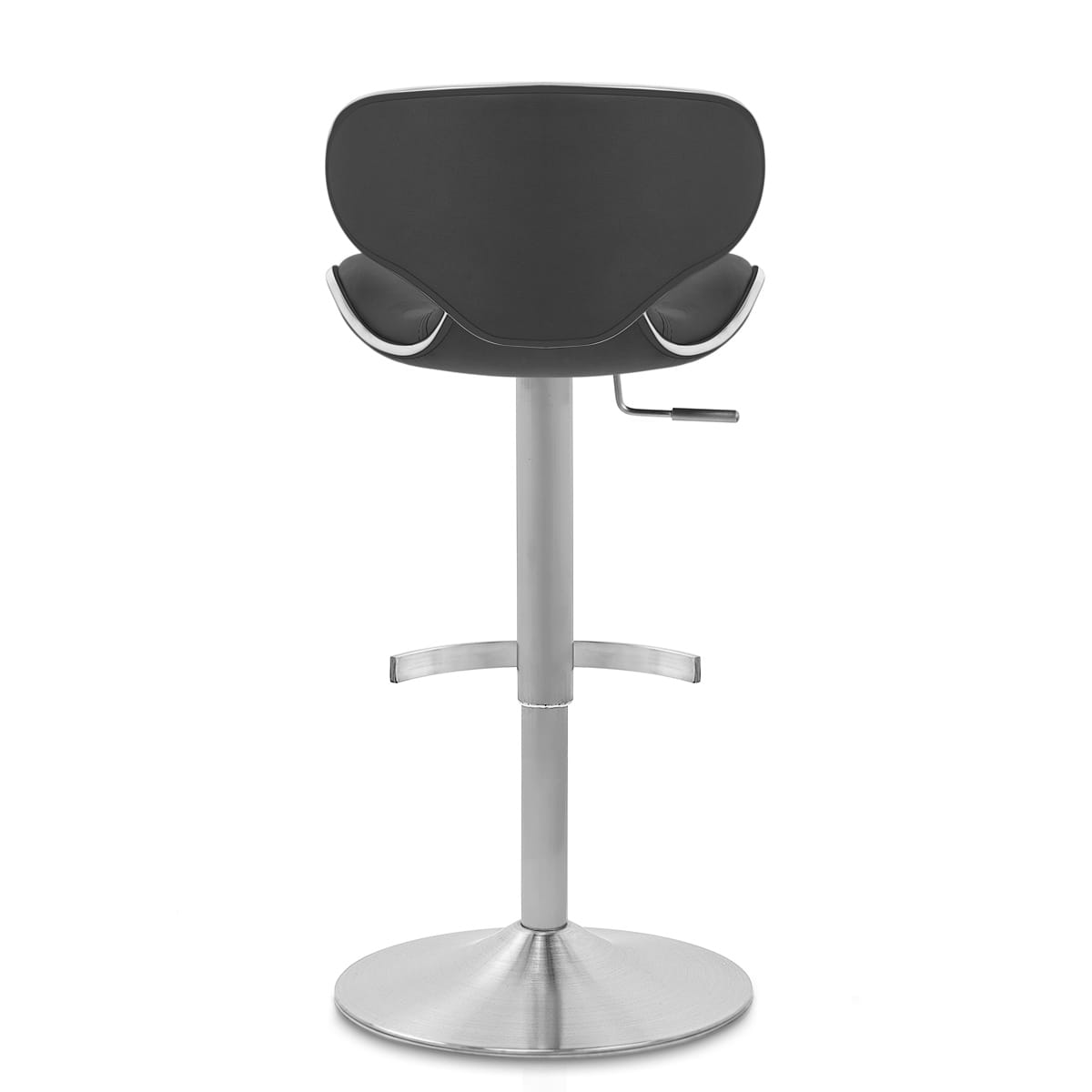 Taburete Auténtico Cuero Satinado - Felix Deluxe Negro